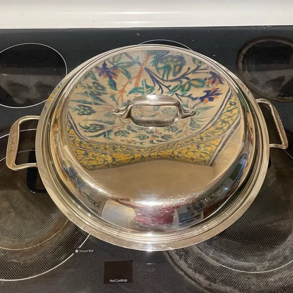 All Clad Master Chef Braiser Pan w/Lid - Picture 2 of 6